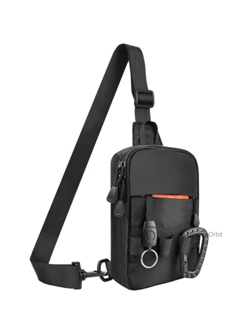 Water-Resistant Nylon Sling Bag Mini Crossbody YKK Zippers
